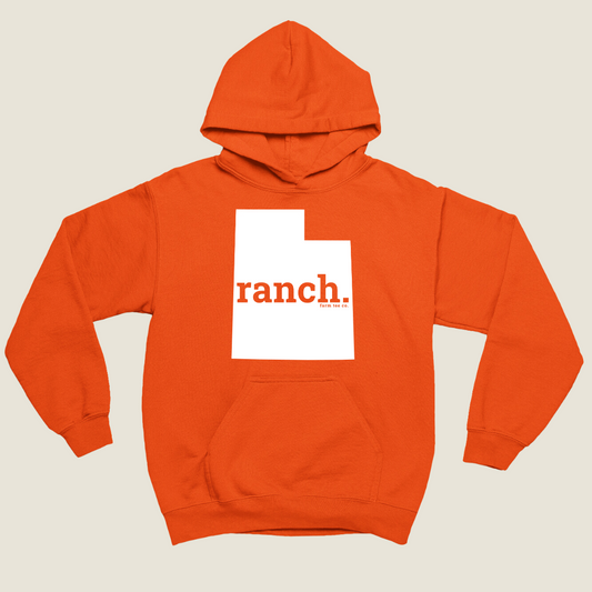 Utah RANCH Safety Orange Hoodie