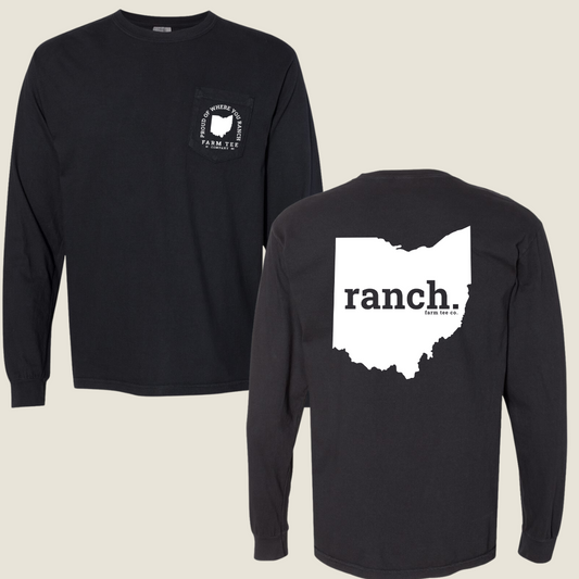 Ohio RANCH Pocket Long Sleeve Tee