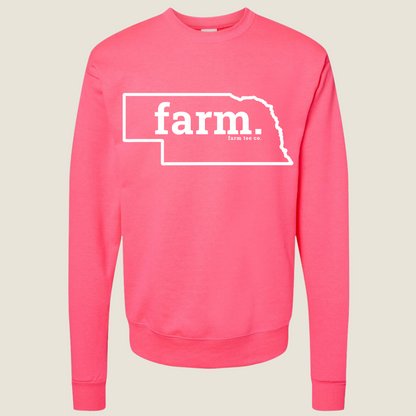 Nebraska FARM Puff Sweatshirt