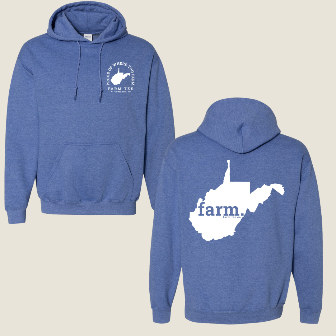 West Virginia FARM Casual Hoodie