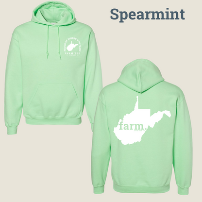 West Virginia FARM Casual Hoodie