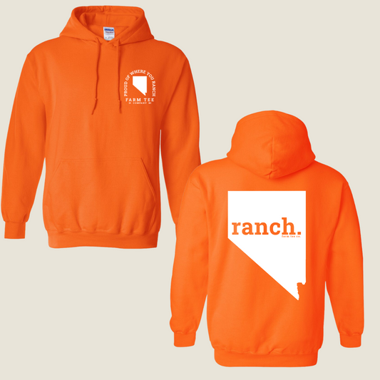 Nevada RANCH Safety Orange Casual Hoodie