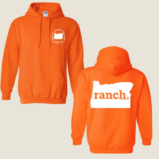 Oregon RANCH Safety Orange Casual Hoodie