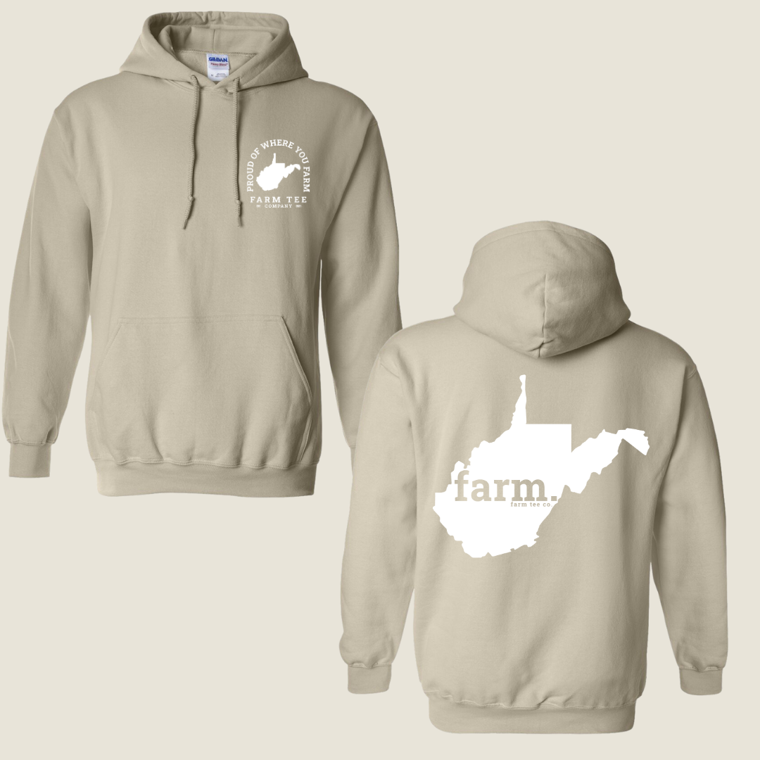 West Virginia FARM Casual Hoodie