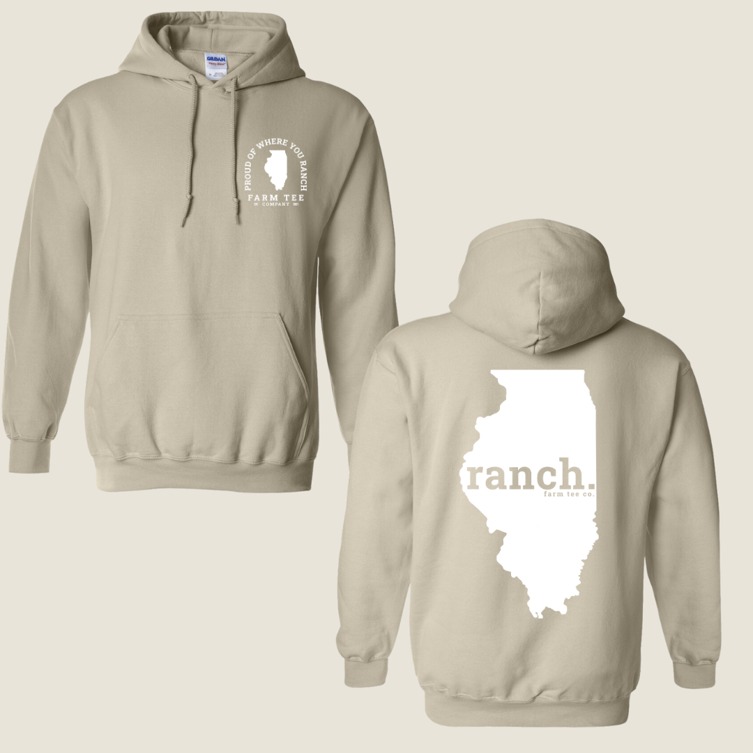 Illinois RANCH Casual Hoodie