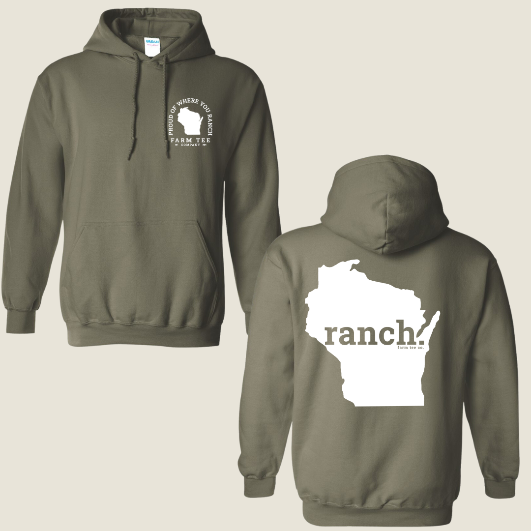 Wisconsin RANCH Casual Hoodie