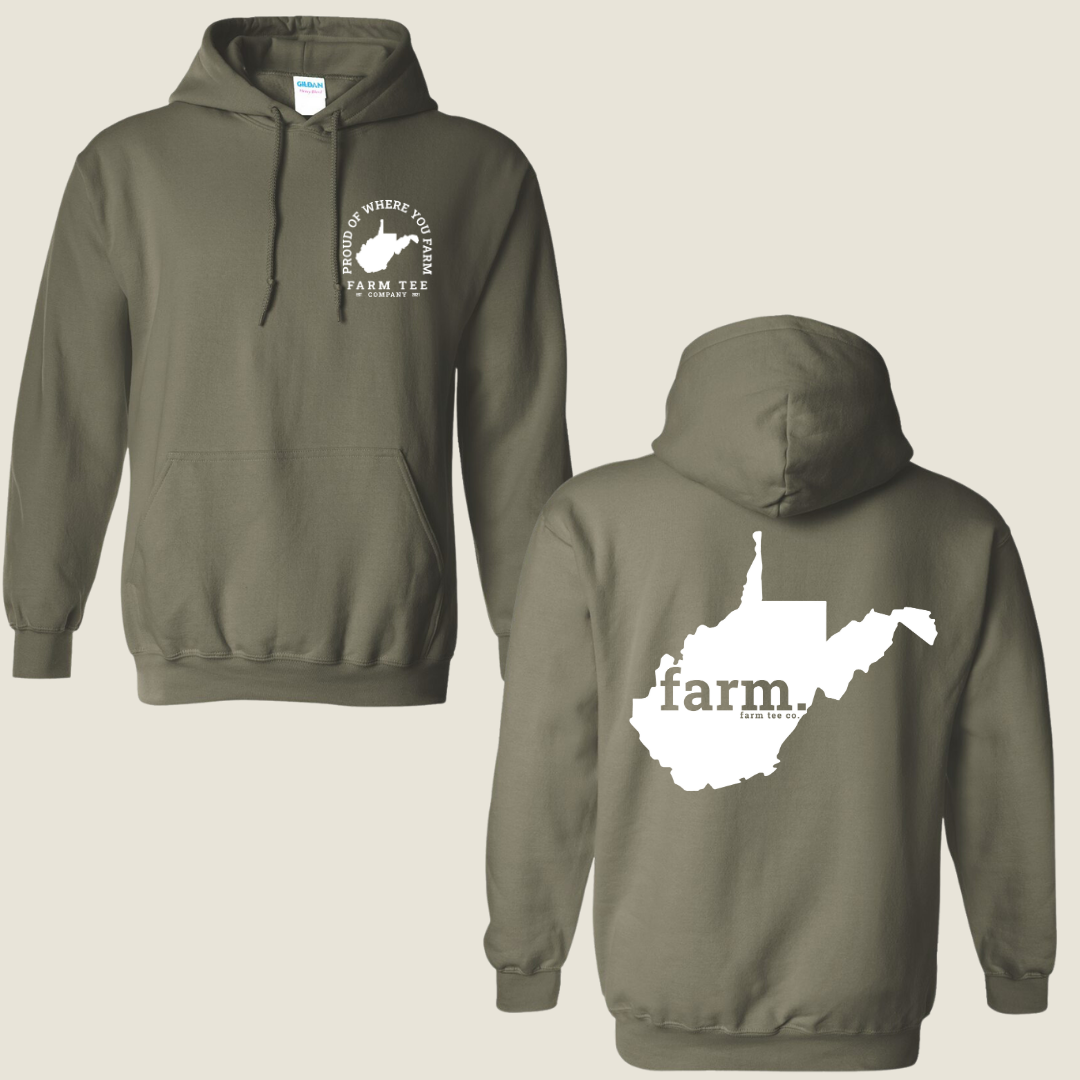 West Virginia FARM Casual Hoodie