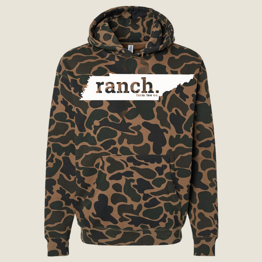 Tennessee RANCH Camo Hoodie