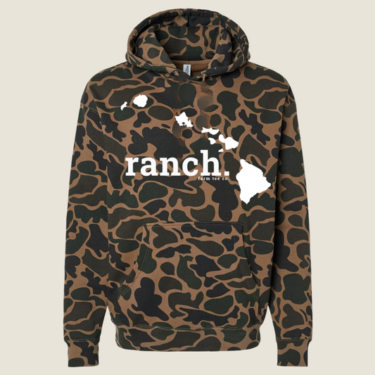 Hawaii RANCH Camo Hoodie