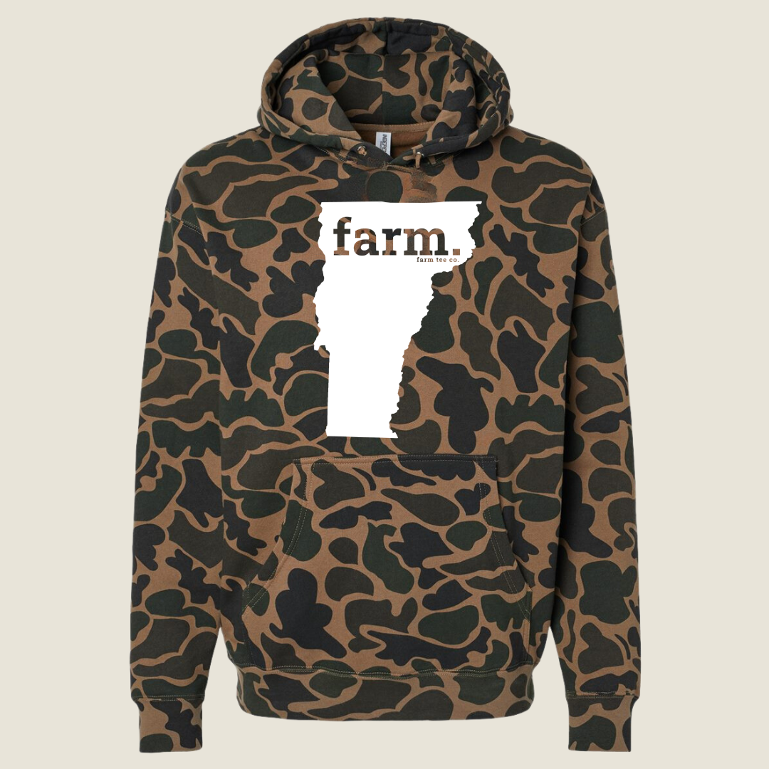 Vermont FARM Camo Hoodie