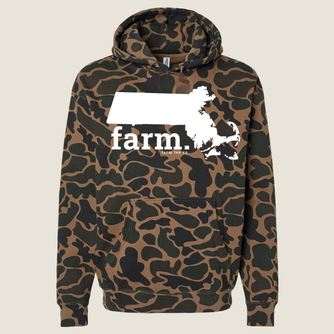 Massachusetts FARM Camo Hoodie