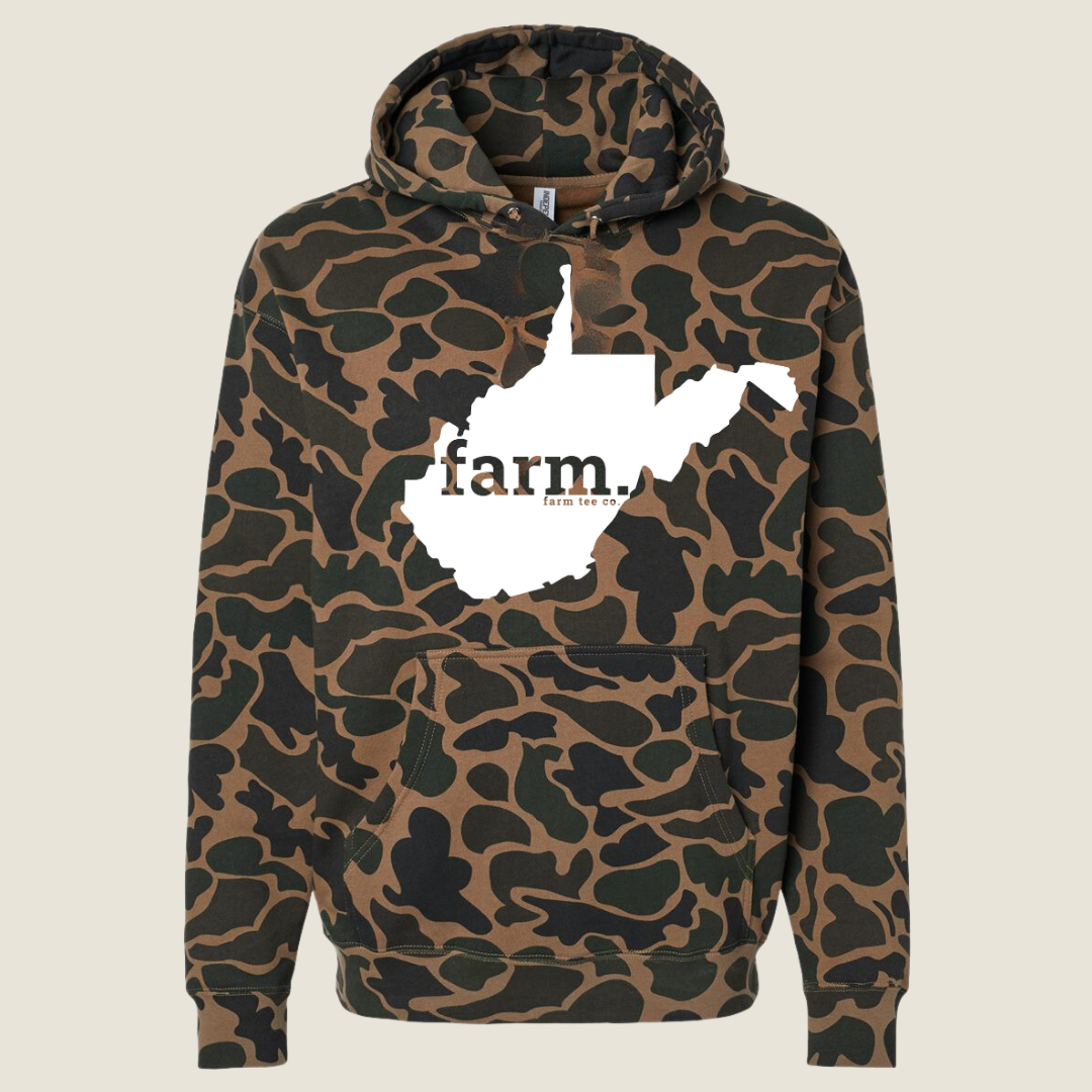 West Virginia FARM Camo Hoodie