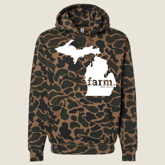 Michigan FARM Camo Hoodie
