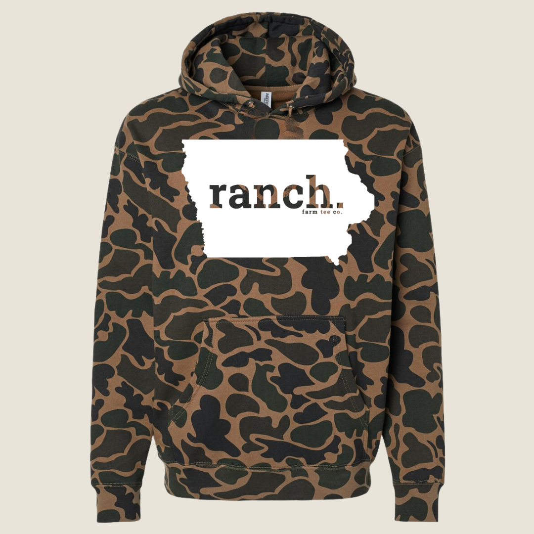 Iowa RANCH Camo Hoodie