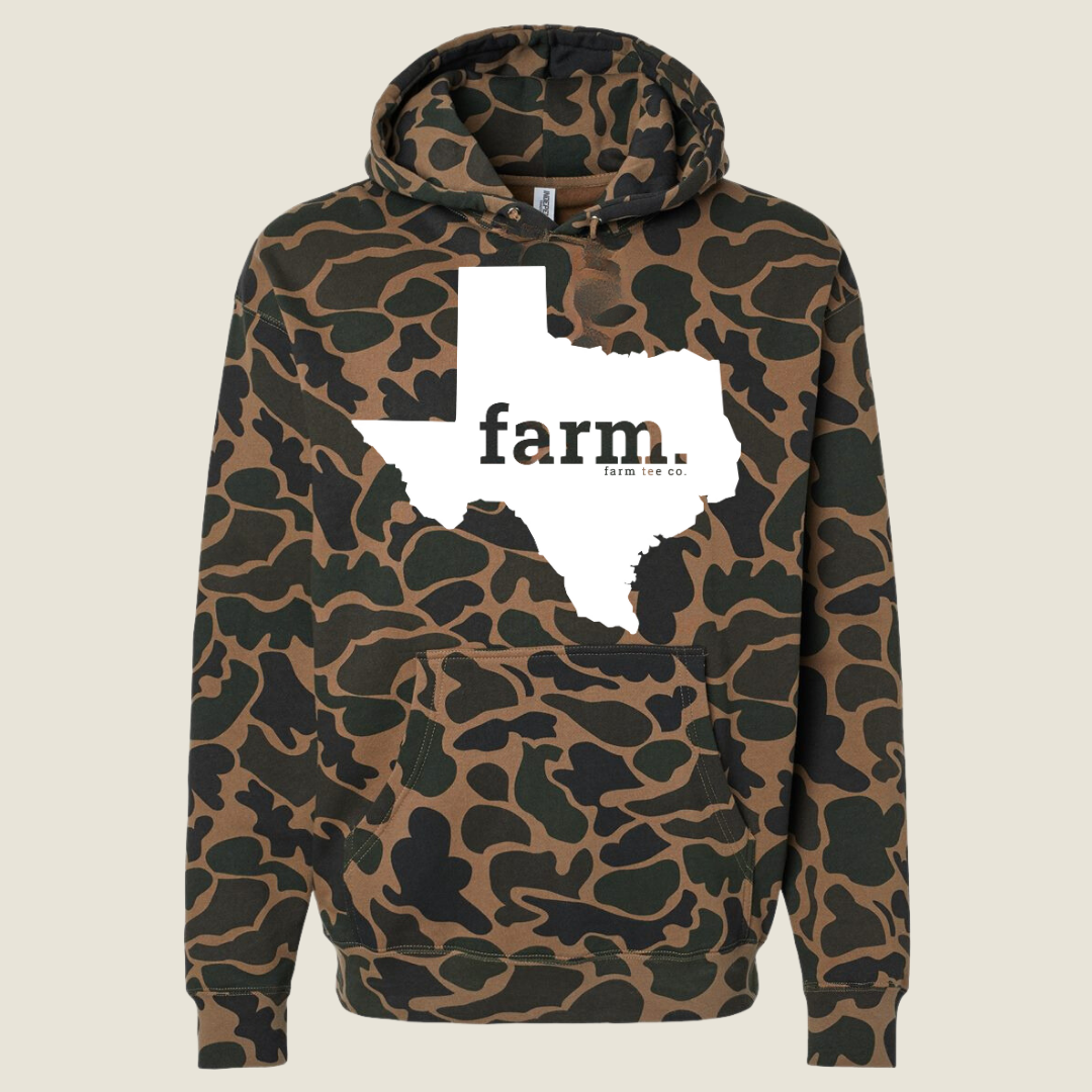 Texas FARM Camo Hoodie