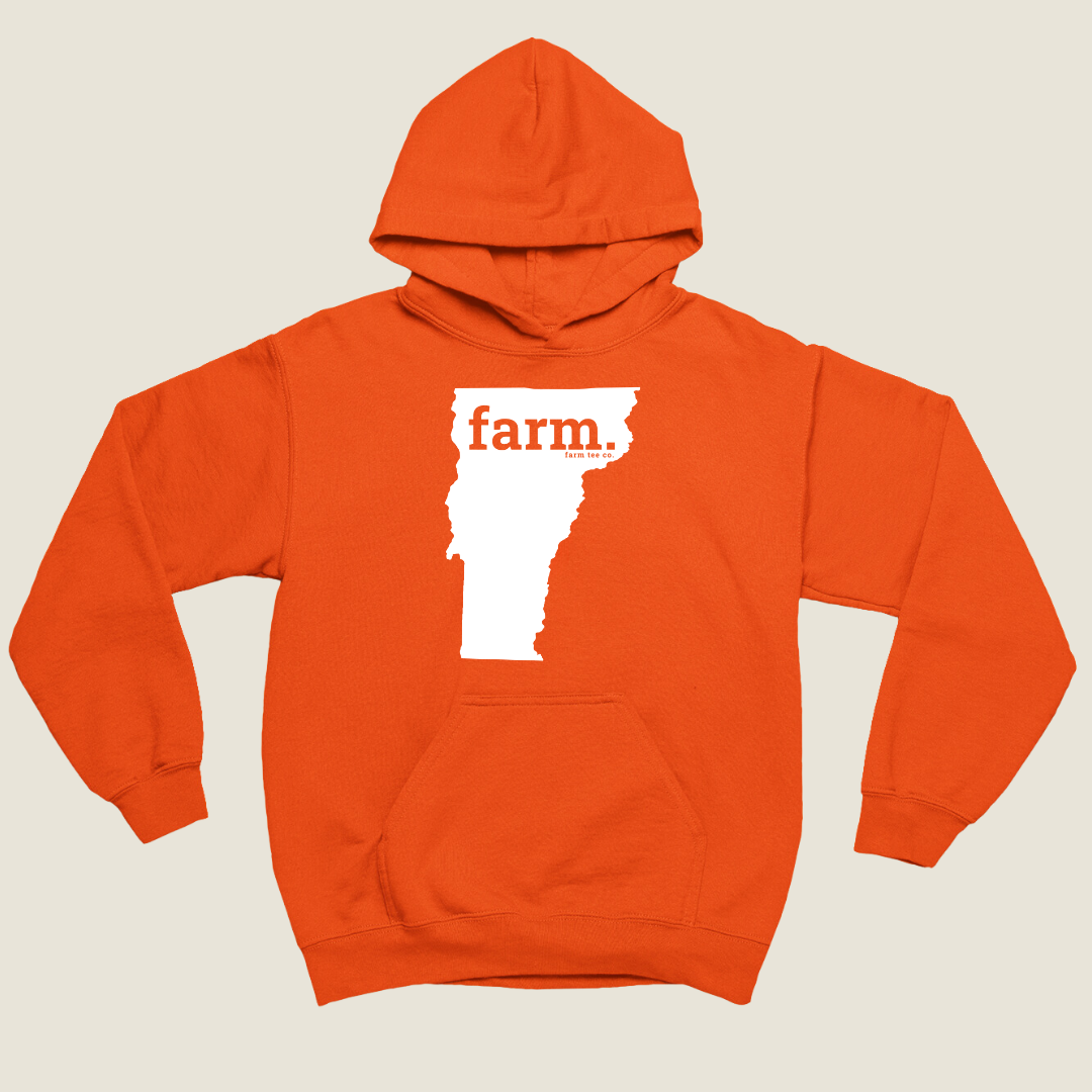Vermont FARM Safety Orange Hoodie