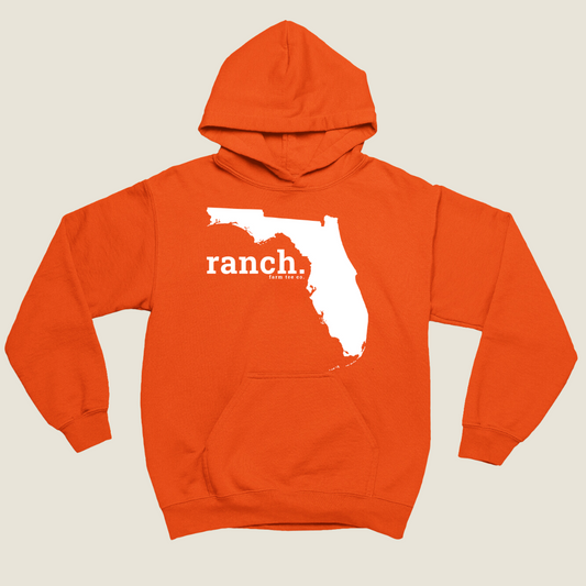 Florida RANCH Safety Orange Hoodie