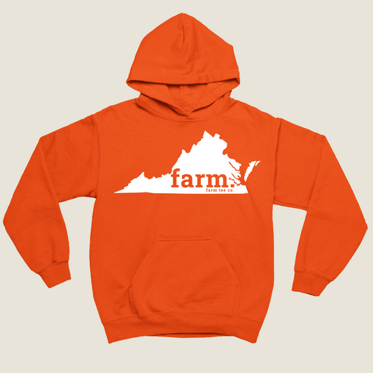 Virginia FARM Safety Orange Hoodie