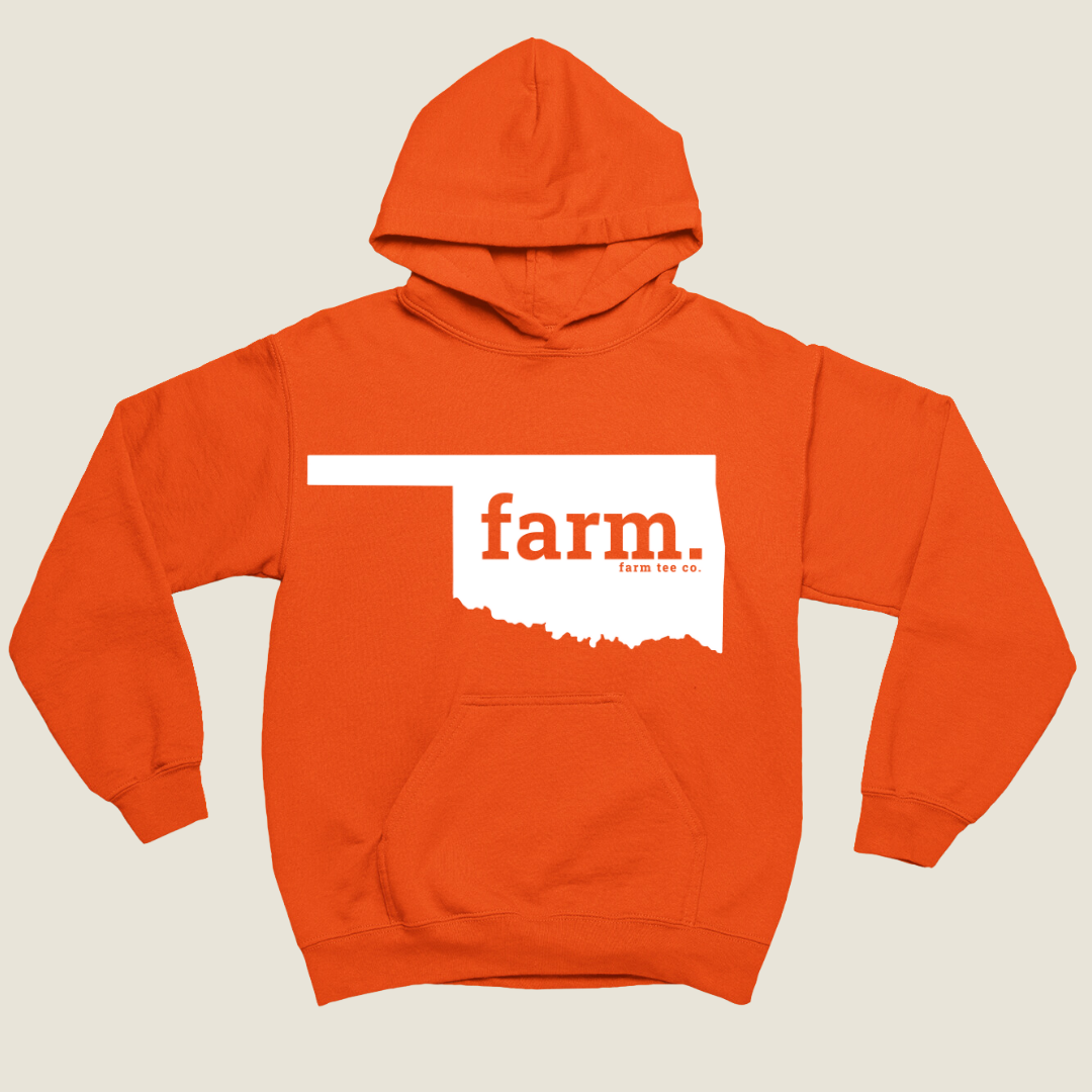 Oklahoma FARM Safety Orange Hoodie