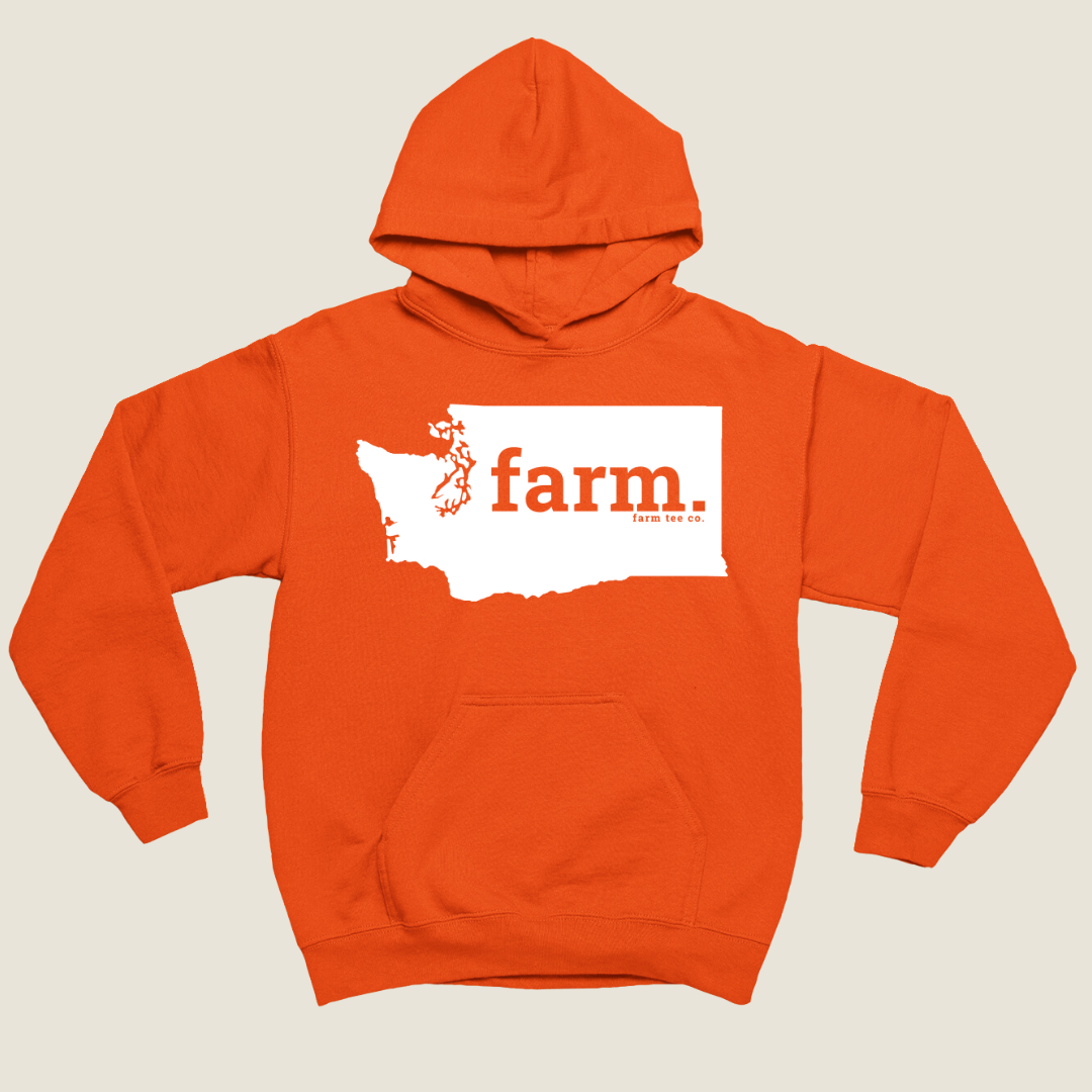Washington FARM Safety Orange Hoodie