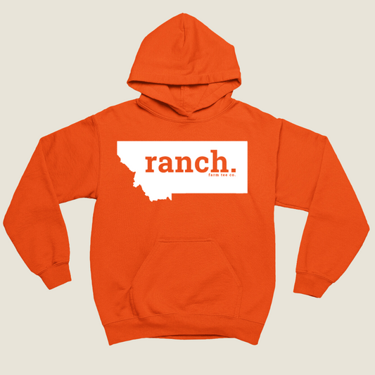 Montana RANCH Safety Orange Hoodie