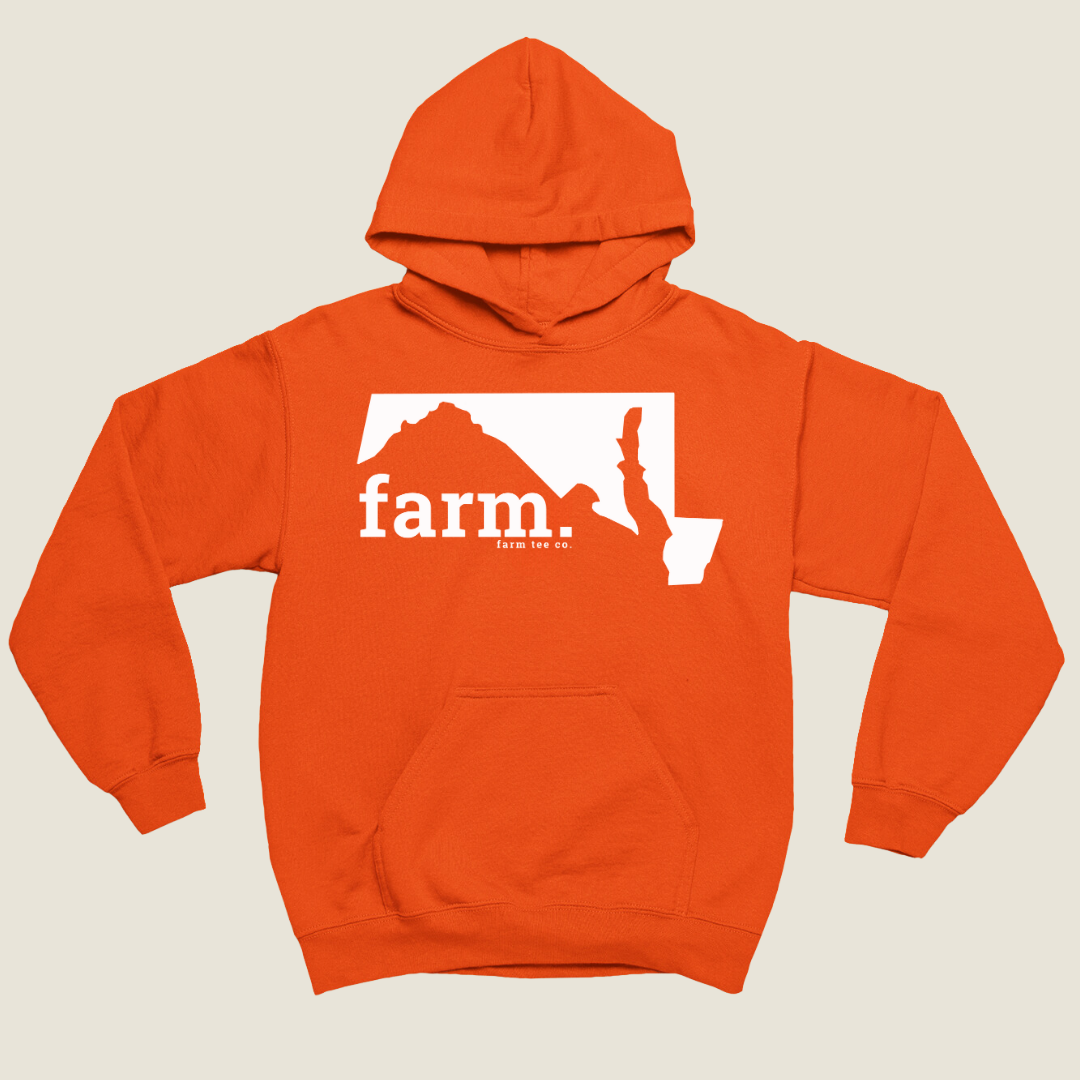 Maryland FARM Safety Orange Hoodie