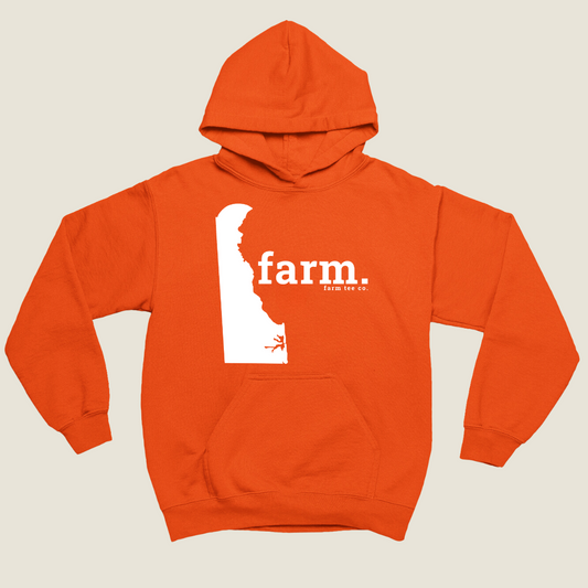 Delaware FARM Safety Orange Hoodie