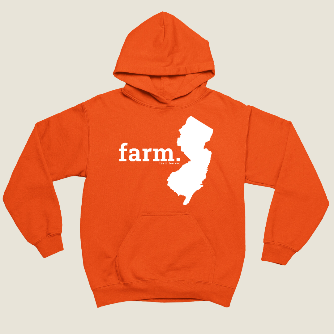 New Jersey FARM Safety Orange Hoodie