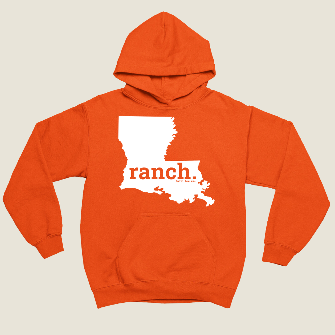 Louisiana RANCH Safety Orange Hoodie