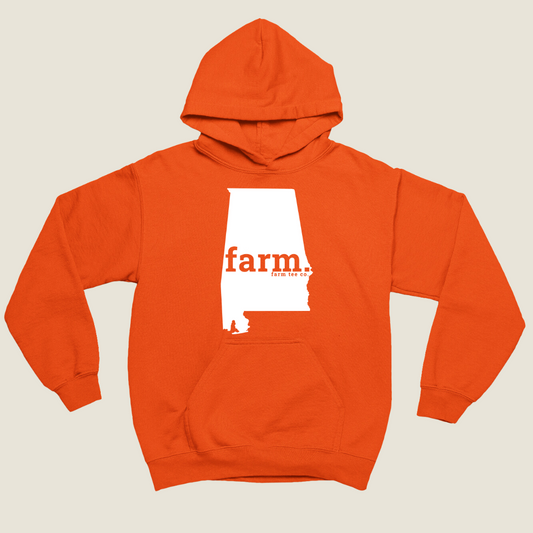 Alabama FARM Safety Orange Hoodie