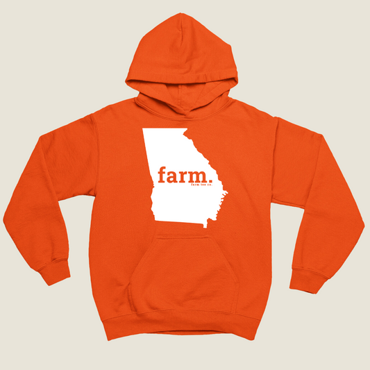 Georgia FARM Safety Orange Hoodie