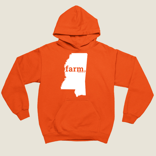Mississippi FARM Safety Orange Hoodie