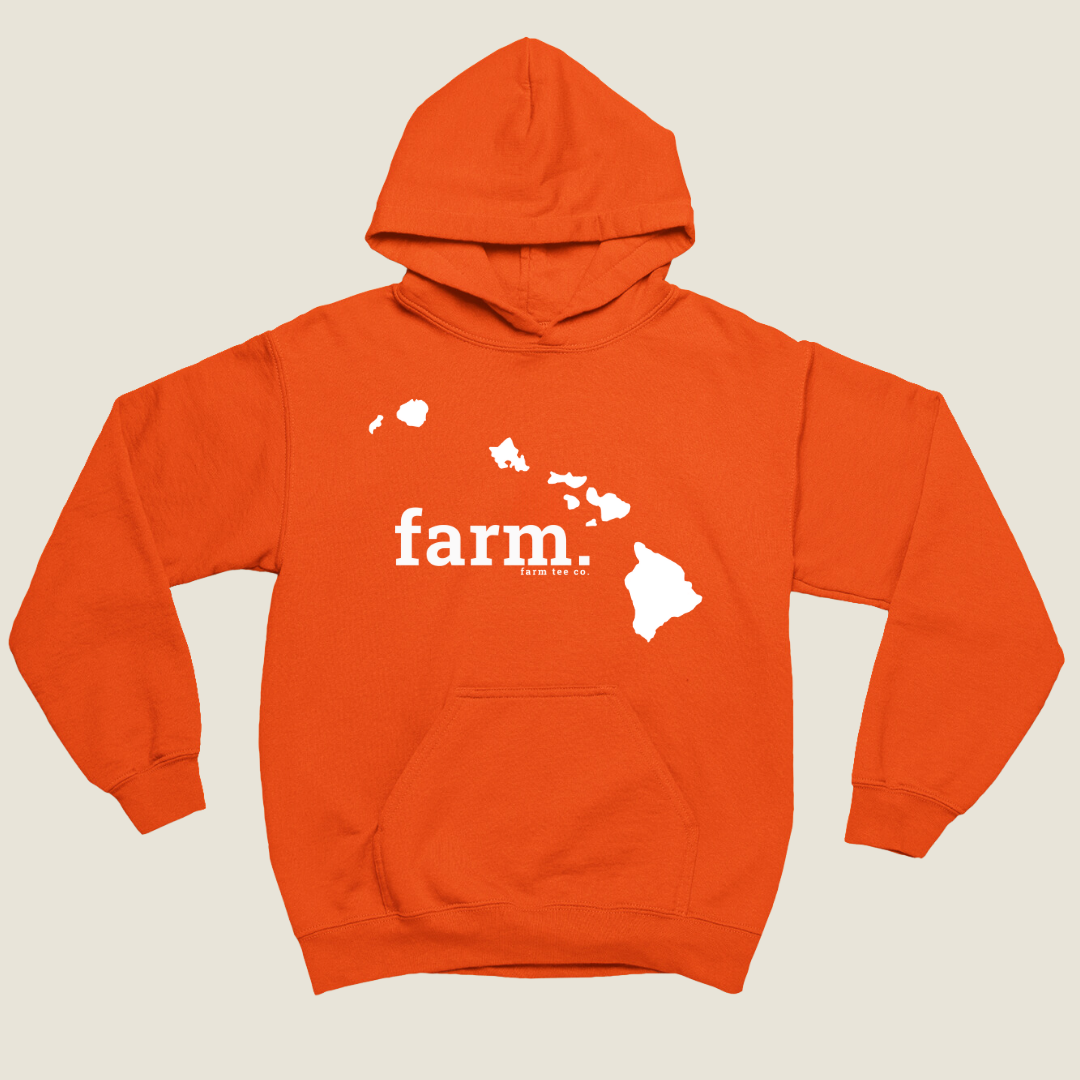 Hawaii FARM Safety Orange Hoodie