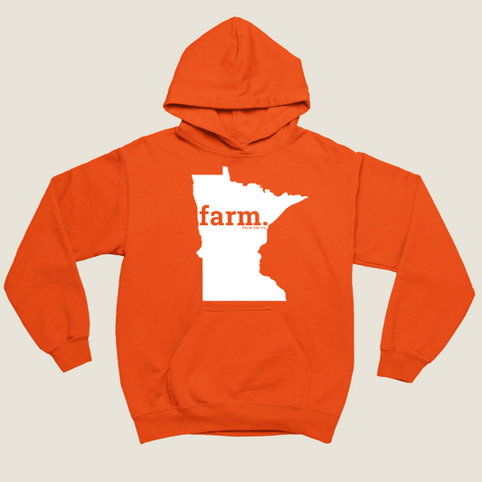 Minnesota FARM Safety Orange Hoodie