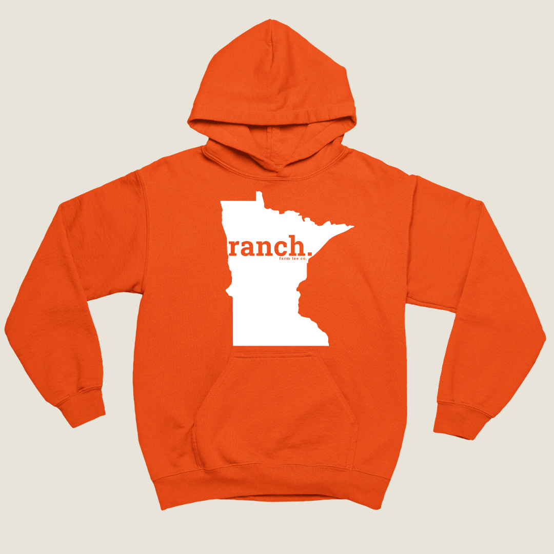 Minnesota RANCH Safety Orange Hoodie