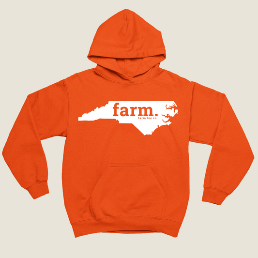 North Carolina FARM Safety Orange Hoodie