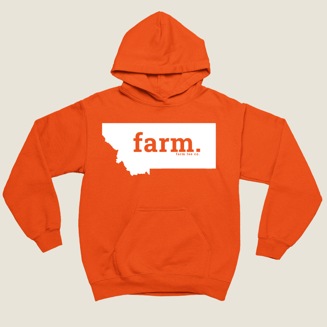 Montana FARM Safety Orange Hoodie