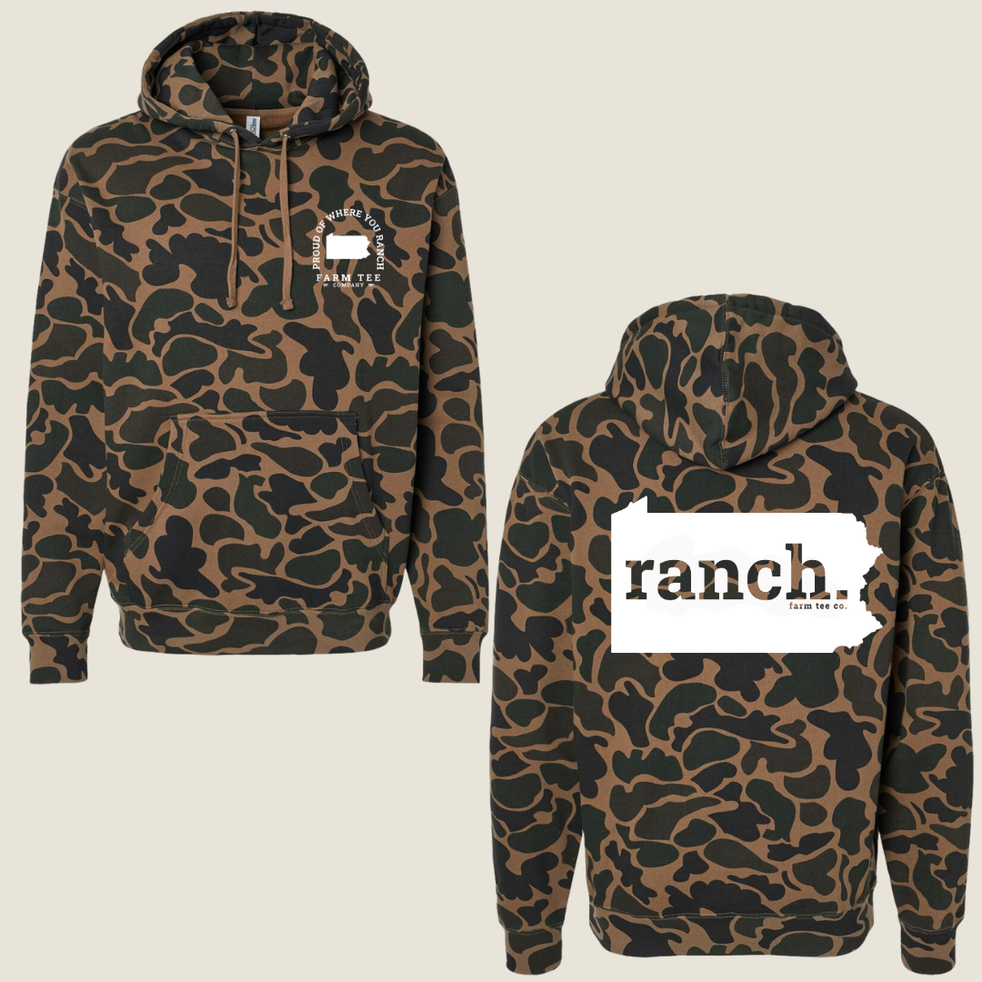 Pennsylvania RANCH Casual Camo Hoodie