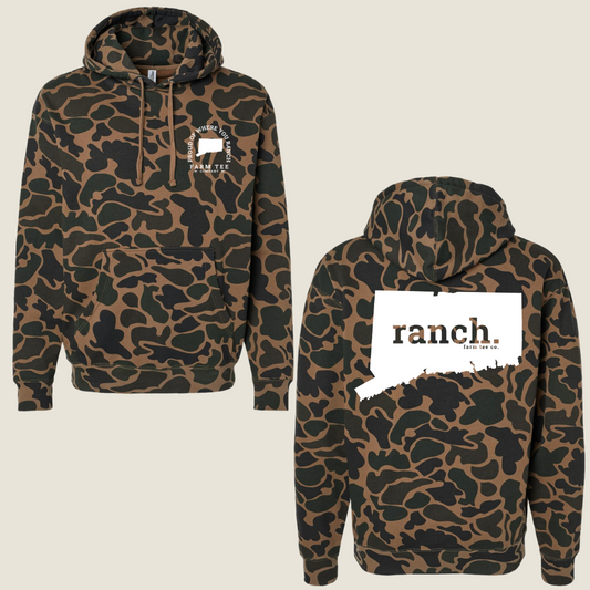 Connecticut RANCH Casual Camo Hoodie