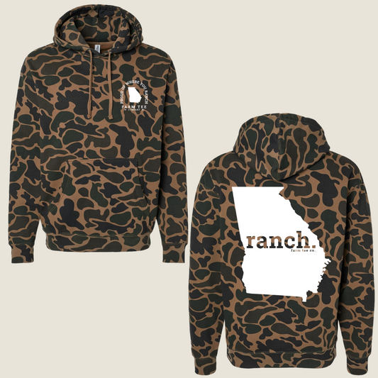 Georgia RANCH Casual Camo Hoodie