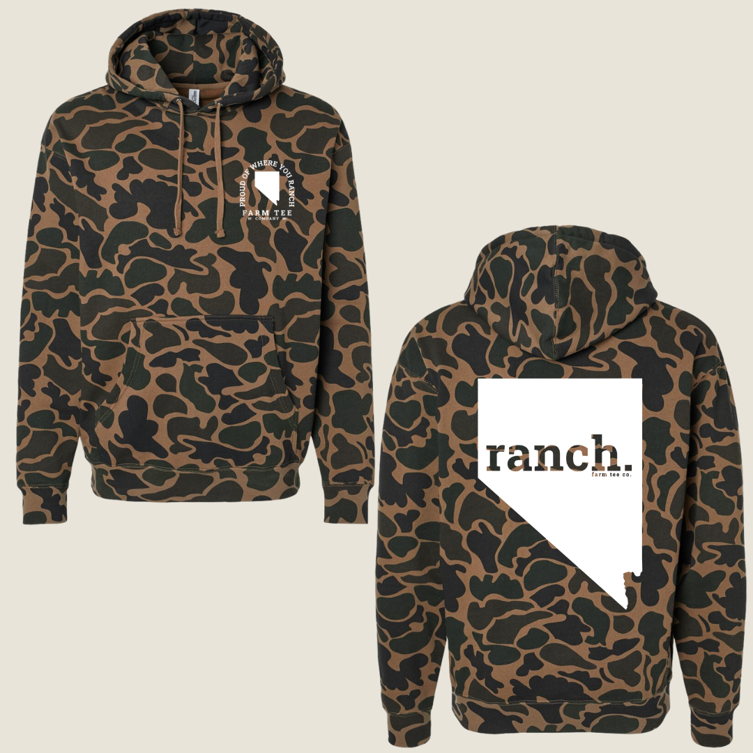 Nevada RANCH Casual Camo Hoodie