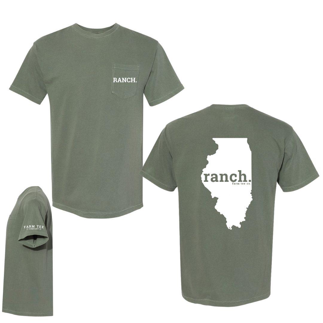 Illinois RANCH Pocket Tee