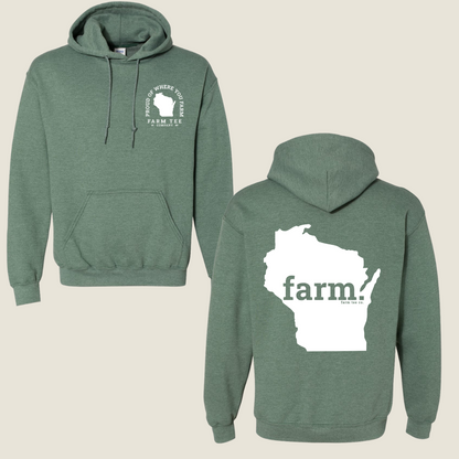 Wisconsin FARM Casual Hoodie