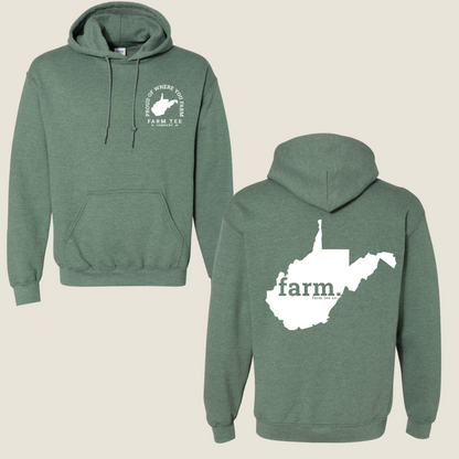 West Virginia FARM Casual Hoodie