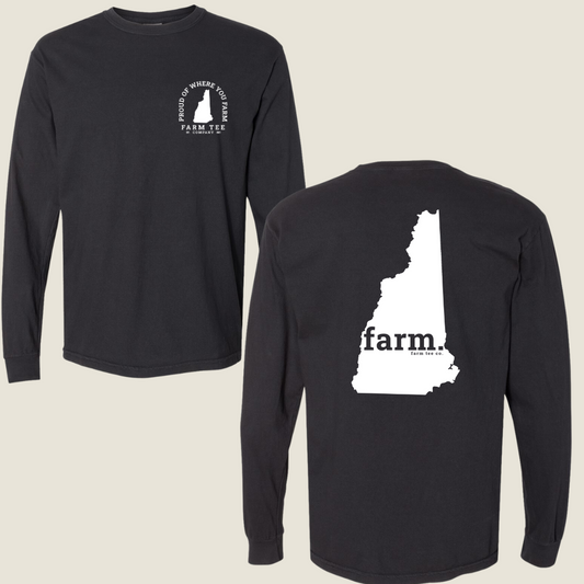 New Hampshire FARM Casual Long Sleeve Tee