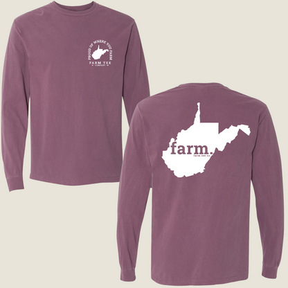 West Virginia FARM Casual Long Sleeve Tee