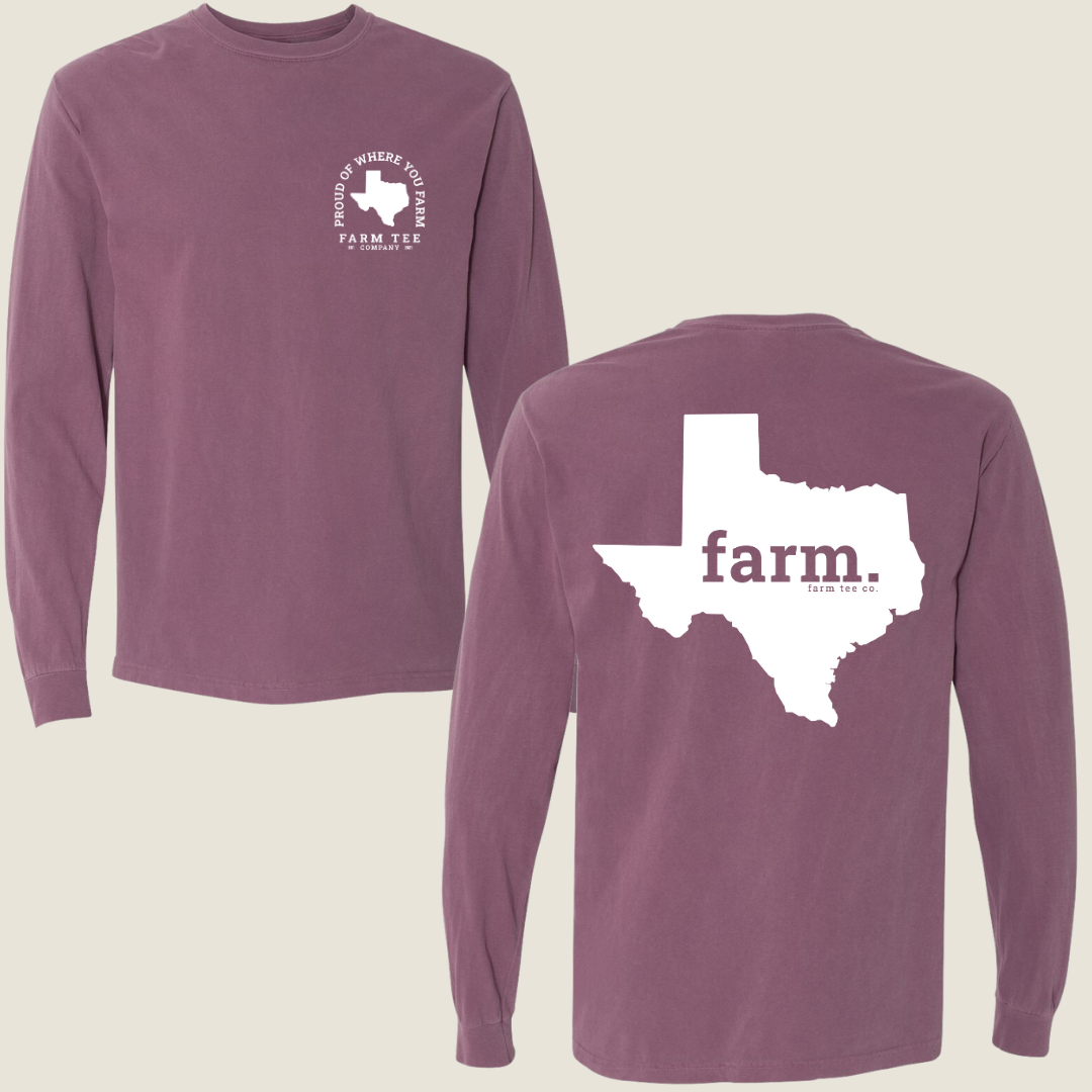 Texas FARM Casual Long Sleeve Tee