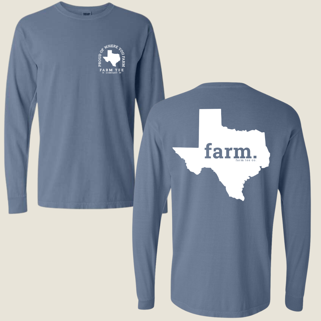 Texas FARM Casual Long Sleeve Tee