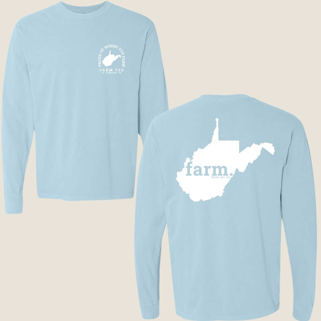 West Virginia FARM Casual Long Sleeve Tee