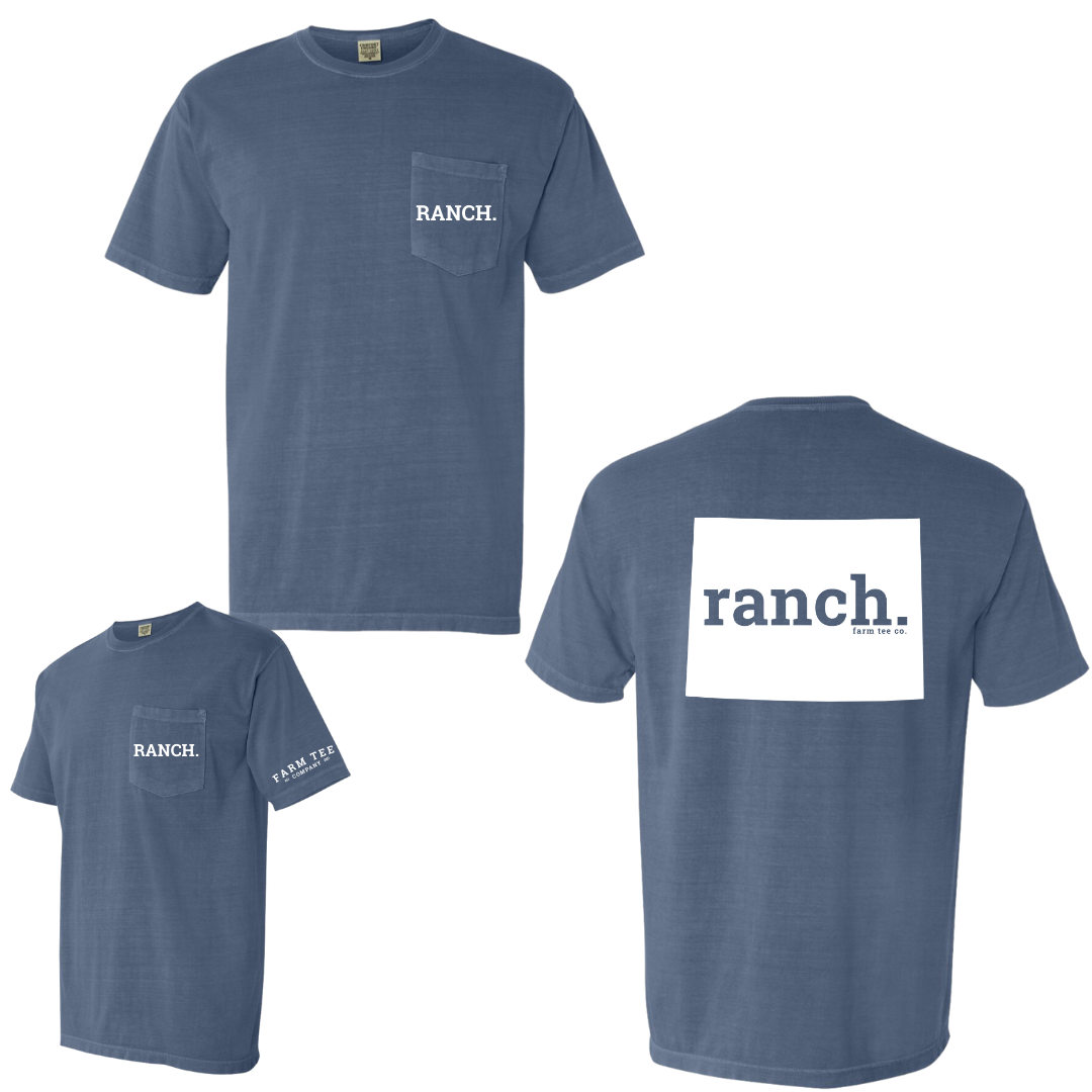 Wyoming RANCH Pocket Tee